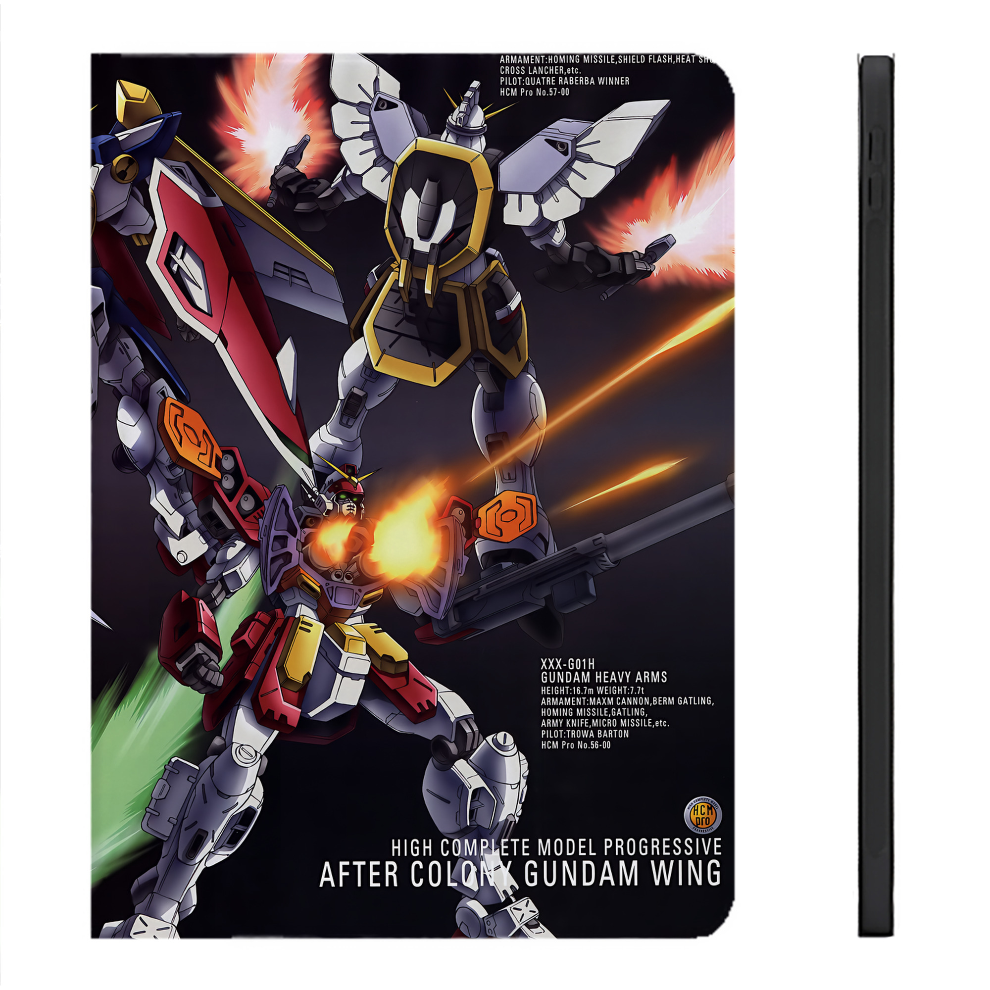 （画像用） 機動戦士ガンダム Mobile Suit Gundam IPadケース ペンホルダー付き ブックスタイルデザイン